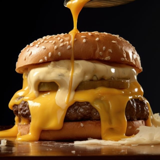 Cheese Burger Platter.