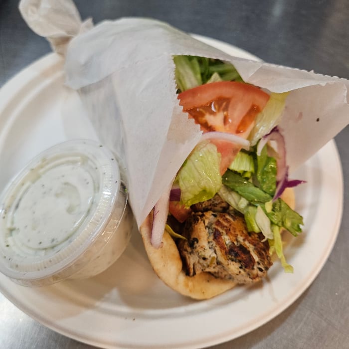 Chicken Souvlaki Sandwich.