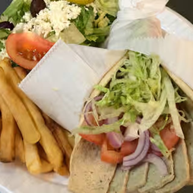 Chicken Gyro Platter.